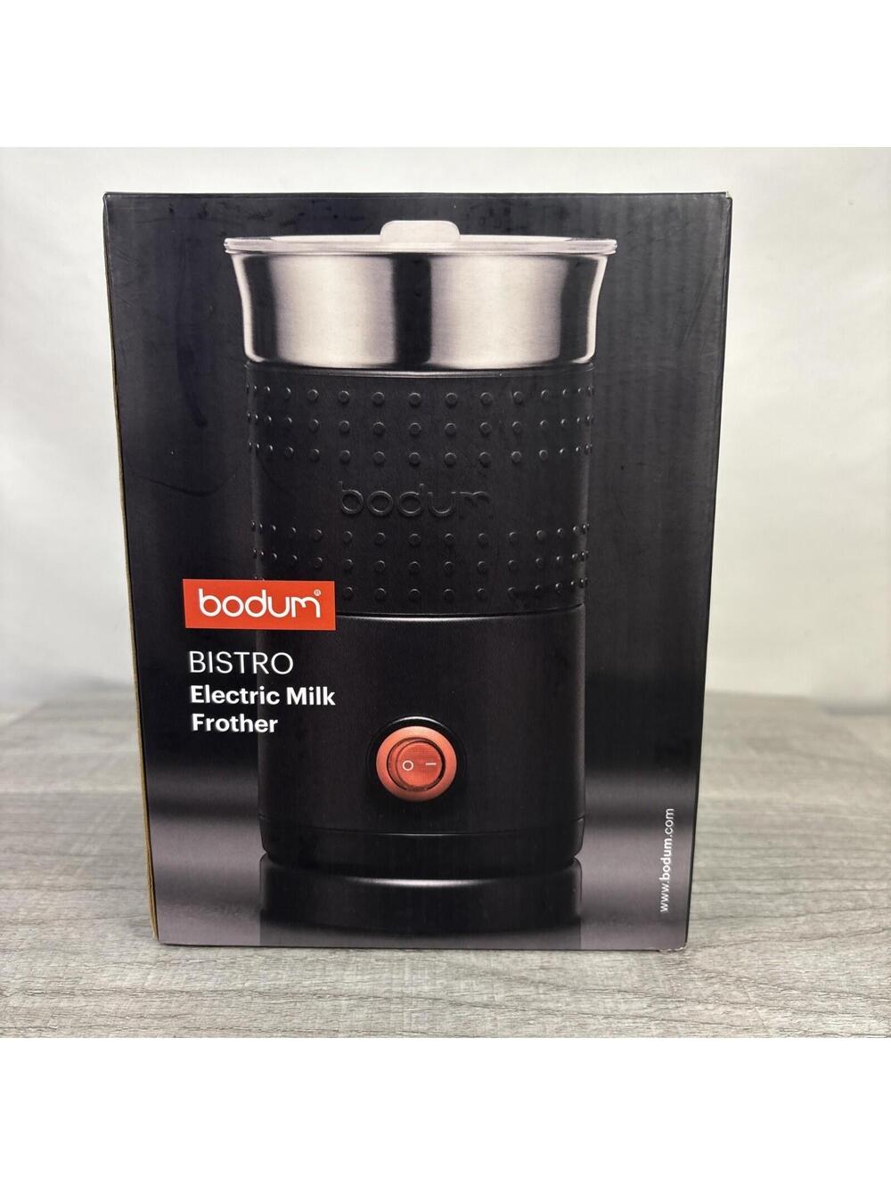 Bodum Bistro Electric Milk Frother 11902 – Black Finish – New in Box